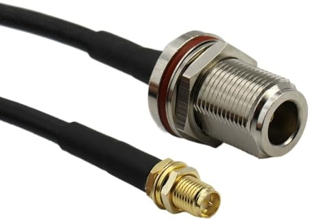 LIHUA RG58 L16 N hona till SMA rak R*/F koaxial pigtail WI/*FI an/te/na förlängningskabel 50-3 50 ohm nya trådterminaler 6 tum~10 m (typ 4,20 cm)