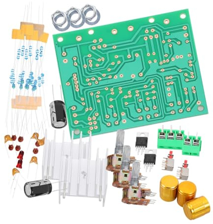 Ipetboom Modulo Amplificatore Stereo Audio Doppio Canale Kit Fai da Te Scheda Circuito Plastica per Altoparlanti Uso Home Theatre e Audio Auto