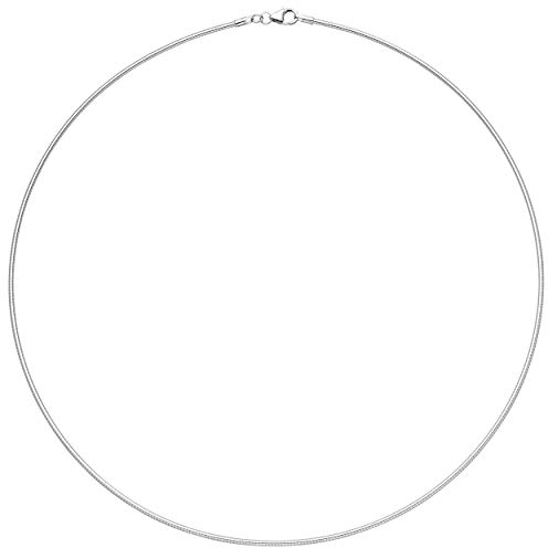Jobo Damen Halsreif 925 Sterling Silber 1,5 mm 50 cm Kette Halskette Silberhalsreif