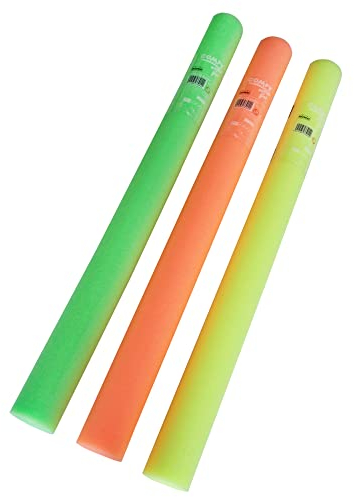 Grevinga® Pool-Nudel | 3er Set in Neonfarben | 160 cm lang | Wassernudel | Schwimmnudel