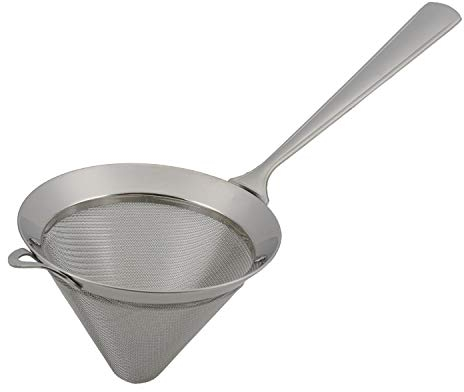 PIAZZA - Colino in Acciaio Inox Piccolo 12 Cm - Setaccio da Cucina a Cono Liquidi e Alimenti (Spremute, Frullati, Sughi, Salse, Creme, Farina, Pasta, Riso) Aggiungilo al tuo Set Utensili da Cucina