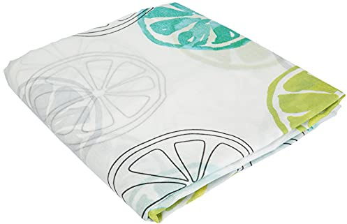 Martina Home Pack 2 Cortinas con Visillo para Cocina Modelo Lemon,Medida 100 x 140 cm, Color Amarillo