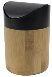 Poubelle de table en bambou 1L Ø11,8x15,5cm