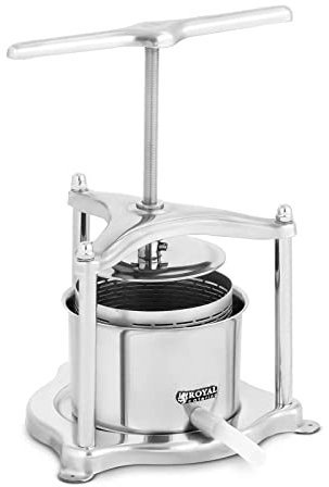 Royal Catering RCWP-3LSS Obstpresse 3 L Saftpresse manuell Weinpresse Fruchtpresse manuelle Saftpresse