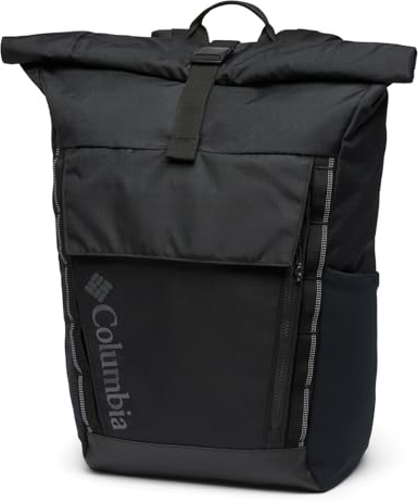Columbia Unisex Convey 3 27L Backpack, Rolltop Backpack, Black, One Size