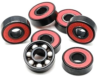608 2RS Hybrid-Keramiklager ABEC-11 (8 Stück), 8 x 22 x 7 mm, Skateboard-Spinner, Keramiknitrid, Pro-Serie, 608RS Si3N4-Kugellager