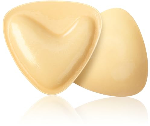 MELLIEX Coussinets Soutien Gorge Adhesif, Coussinets Push-up Autocollants Double Face pour Femme Invisible Coque Soutien-Gorge Adhesif,AB