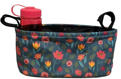 BundleBean - Buggy Organiser - Storage Bag for Pushchairs - Includes Nappy Pouch - Universal Fit with Handlebar of Any Pushchair or Stroller (Khaki Camo)