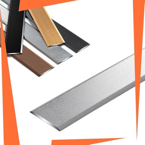 Profilo Di Transiziper Pavimento, Parete, Porta, Profilo Di Finitura per Pavimento in Alluminio da 3 Piedi, Profilo Di Copertura per Pavimento in Legno/Piastrelle/Laminato/Moquette, Profilo Di Transiz
