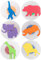READY 2 LEARN Giant Stampers | Wilde Tiere - 6er Set | Leicht zu haltende Schaumstoffstempel für Kinder | Kunst- und Bastelstempel für Displays, Poster, Schilder und DIY-Projekte