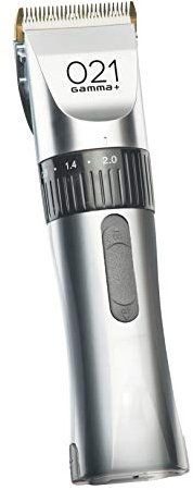 GAMMAPIU' Cortapelos Cortadora De Cabello Profesional Para Hombre 021, Regulador Con 5 Peines Espaciadores, Cabezal De Cerámica, Batería Doble, Cuchilla Ajustable, Recargable, Enchufe Italiano