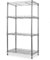 Maison & White 4 Tier Shelving Unit | Kitchen, Bathroom & Garage Storage Rack | Standing Shelf Organiser | Metal Storage Shelves | Organisation Rack | M&W