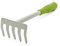 Mivos Rastrello a Mano in Acciaio per la Cura del Giardino Balcone Orto - Piccolo Rastrellino da Giardinaggio con 5 Denti e Manico Ergonomico - Larghezza di Lavoro 85 mm