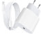 Unique Secure Certifié Apple MFi - Chargeur Mural USB C de 20 W avec câble USB C vers Lightning de 1 m - Chargeur Rapide USB-C PD 3.0 - Blanc 001 - JBB-778