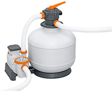 Bestway | Flowclear Sand Filter, 11,355 L / 3,000 gal. | Cost Effective & Environmentally Friendly Above Ground Pool Filter