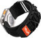 Upeak Nylon Armband für Apple Watch 44mm 45mm 46mm 42mm 49mm Ultra 1 Ultra 2, Sport Stoff Geflochtenes Armband Ersatz Loop Band für iWatch Ultra 1/2/SE/Series 10 9 8 7 6 5 4 3 2 1, L-Schwarz