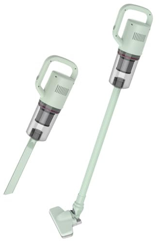 KEROMEE Cordless Vacuum Cleaner,Version 2 In1 Detachable Cordless Stick Vacuum Cleaner,for Home Pet Hair Carpet and Hard Floor（Green）