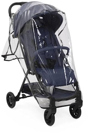 Chicco Parapioggia Universale per Passeggini, Copertura Antipioggia e Antivento con Attacchi a Cinturino, Compatibile con la Maggior Parte dei Passeggini, Trasparente e Facile da Montare