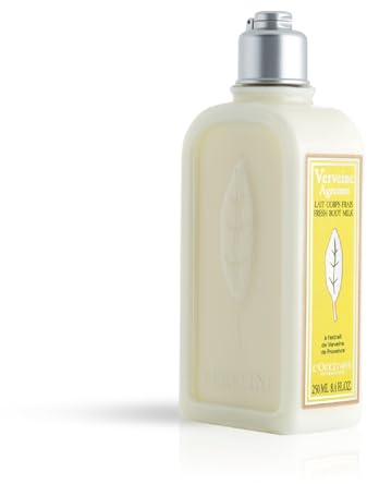 L'OCCITANE Citrus Verbena Body Milk 250ml | Vegan & 99% Readily Biodegradable | Luxury & Clean Beauty Skin Moisturiser for All Skin Types