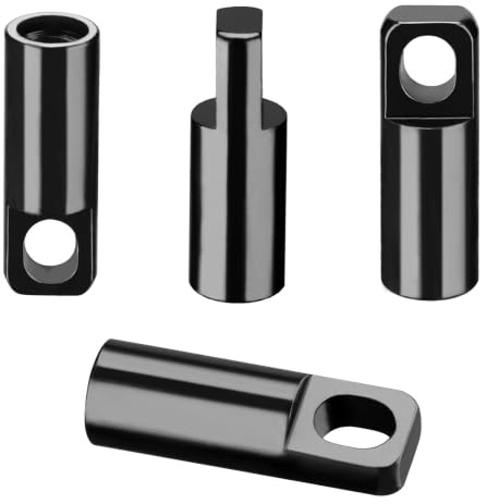 4 Pack Black Presta Valve Caps for Bike - 2 in 1 Aluminum Valve Stem Covers with Valve Core Remover for MTB, Road Bike, Bicycle - Lightweight, Durable, High-Performance