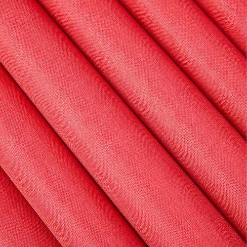 CRASPIRE 51 x 11.8 Tela per Rilegatura di Libri Tessuto di Lino Superficie con Retro in Carta A4-A8 Colore Rosso Copertina per Libri Album Scrapbooking Archiviazione Fai da Te Copertura Protettiva