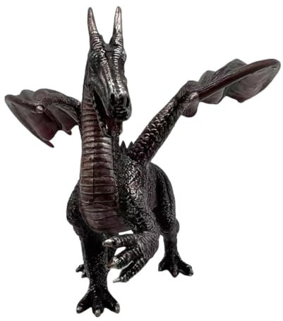 Ultra Realistic Dark Shadow Dragon Figure Loong Craft Model Kits - Highly Durable Dragon Toy - Black Dragon Ornaments For Children's Cognition, Imagination, Kids Toys Gifts For Boys Birthday