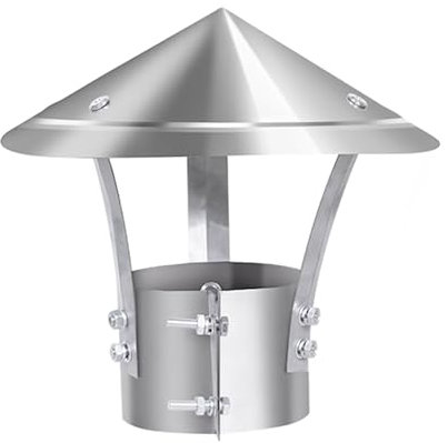 Chimney Cap Cover for Cone Top Chimneys Fireplace Screen Exterior Stove Pipe Topper Reborn Your Chimney with Added Life Guarantee (#300)