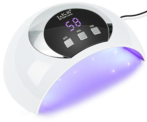 54W UV Lampe für Gelnägel, UV Lampe Nägel mit 3 Timern und LCD Display, Auto-Sensor,18 LED, USB-Ladung, Tragbare Led Lampe Nägel für Heim und Nagelstudio, Geschenk zum Valentinstag für Frauen