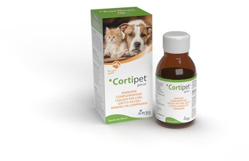 Aurora Biofarma Cortipet Gocce 100ml - Mangime Complementare per Cani e Gatti per il Sistema Immunitario
