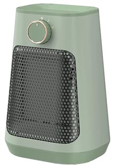 Vinter 1500W Elvärmare Bärbar Fläktvärmare PTC Keramisk Uppvärmning Mini Space Skrivbordsvärmare Varmare Maskin For Rum Låg energiförbrukning(Green)
