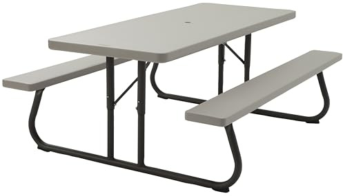 LIFETIME Table Pique Nique Rectangulaire Pliante (183 x 76 cm) PEHD 22119