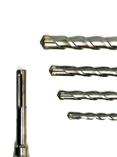 SDS Plus Bohrer Set - Steinbohrer, Betonbohrer, Hammerbohrer | 4-fach Schneide | Größenauswahl Ø 5-30mm | mit Hartmetallspitze für präzises Bohren (Ø 16mm, 1000mm)