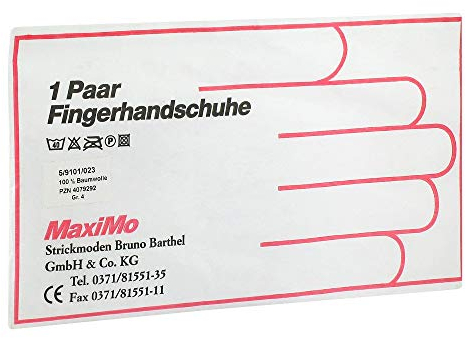 HANDSCHUHE Baumwolle Gr.4 Kinder 2 St