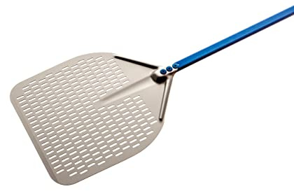 Gimetal Azzurra Pelle Pizza en Aluminium Anodisé Rectangle 36/60 Perforée