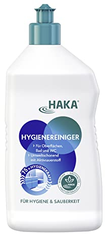 HAKA Hygienereiniger Konzentrat, 750 ml, Badreiniger, Hygiene für Bad, Küche & Böden, kalklösend, chlorfrei & hautverträglich, vegan, umweltfreundlich