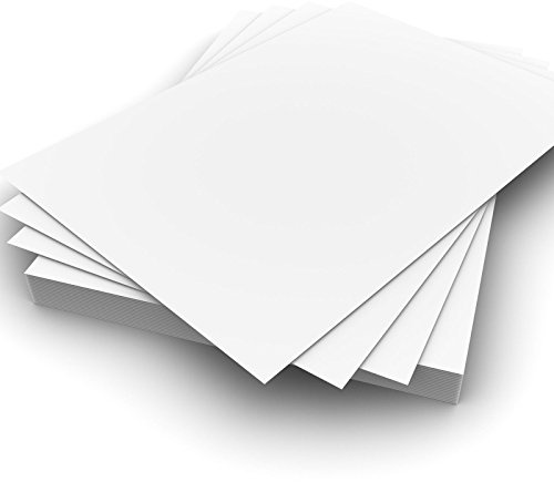Aogwat 100 ark A4 250 gsm vitt kort - premium tjockt tryckpapper lämpligt för alla skrivare