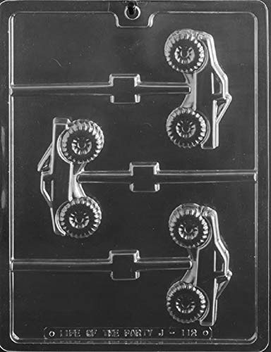 Grandmama's Goodies J112 Monster Truck Lollipop Chocolate Candy Soap Mold with Exclusive Molding Instructions