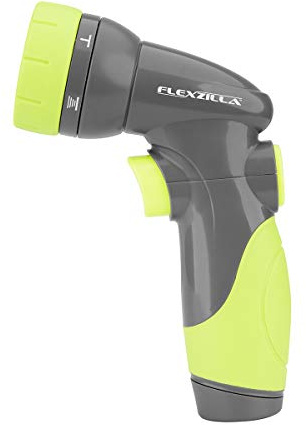 Flexzilla 6-Pattern Adjustable Garden Hose Nozzle Sprayer with Easy to Use on/off toggle & Durable Design