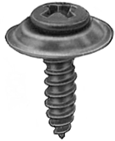 Auveco # 11784#6 X 5/8 Phillips Oval Head AB Tapping SEMS - Black Phosphate. Qty 100.