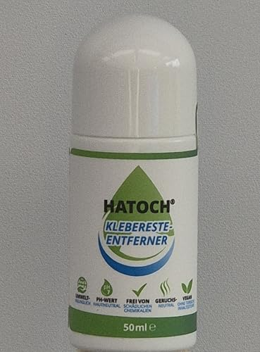 HATOCH® Klebereste Entferner (50ml) - Effektive & umweltfreundliche Reinigung für Glas, Kunststoff & mehr - ideal für schwer entfernbare Klebereste - hautschonend & NSF-zertifiziert - Made in Germany