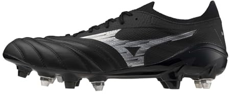 Mizuno Morelia IV Elite Soft Ground - Scarpe da calcio da uomo, Nero argento, 43 EU
