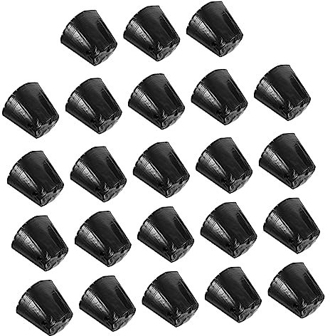 TOGEVAL 100 Pezzi borsa per la coltivazione contenitori per semina grow bag vassoio di avviamento vaso con cupola antiumidità Forniture secchi coppa per piantare ciotola per piantare Black