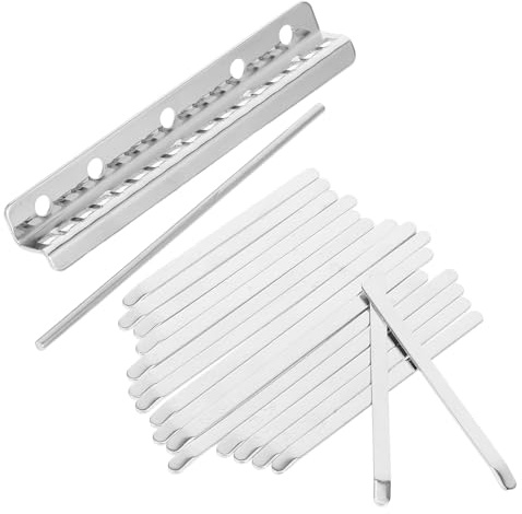 JECOMPRIS Jeu de 17 Touches Kalimba en Acier Manganèse Échelle Estampée Clés Réparation Kalimba Précises et Robustes Accessoires Piano à Pouces Soi-même Apprentissage et Performance