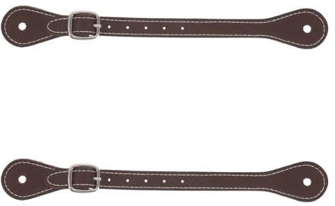 DINHEAROM 2 St Justerbara Läder Sporstroppar för Western Ridsport Unisex Ergonomiska och Handstötta för Hästutrustning och Ridstövlar
