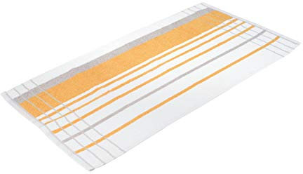 Gözze Handtuch 2er-Set, 100% Baumwolle, 50 x 100 cm, Berlin, Streifen, Mais/Taupe, 102-1120-A4