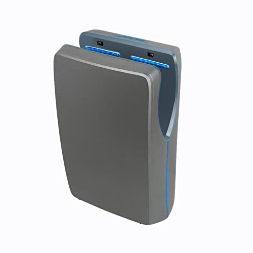 Jofel - Optischer Hochleistungs- Händetrockner 10sec. Trocknen (540 Km/h) 1550W, Automatischer Händetrockner, Gesammelte Wasserverdunstung, Modell Jet Typhoon Antibakterielles ABS, AA25950 Schwarz