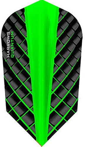 Harrows 5 x Sets Quantum Green Dart Flights Slim w/GRA Outchart