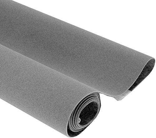 Self Adhesive Vinyl Film Velvet Flock Furniture Sticker Liner for Jewelry Displays Shelf Drawer Dresser Cabinets Liner Arts Crafts Decor (Grey, 45CMx2.5M)