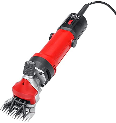 PGCUUNR wz Máquina Esquiladora de 1200W 6 velocidades 13 Dientes, Trasquilador Eléctrica para Oveja Cabras, Tijeras Profesionales para esquila de ovejas con Estuche de Aseo CE