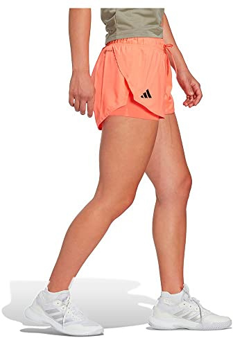 adidas Donna Club Tennis Shorts, Coral Fusion, XL